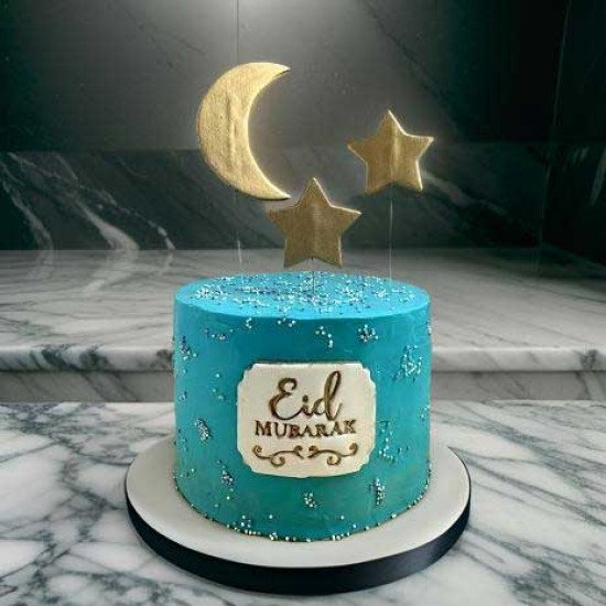 Star and Moon Eid Cake